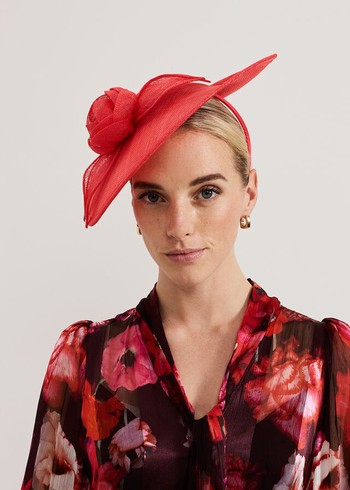 Phase Eight Pink Flower Disc Hats Pink Canada | CKWGSF-689